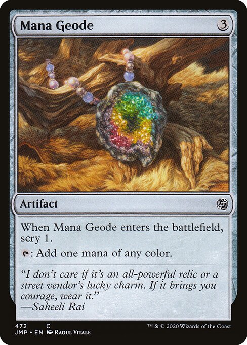 Mana Geode - Jumpstart (#472) - Illustrated by Raoul Vitale - Magic: The Gathering Card