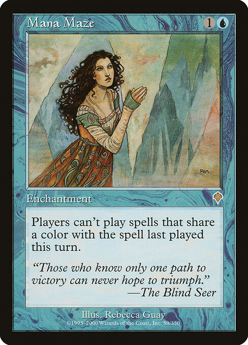 Labirinto del Mana (Mana Maze) - Invasion (#59) - Illustrated by Rebecca Guay - Magic: The Gathering Card