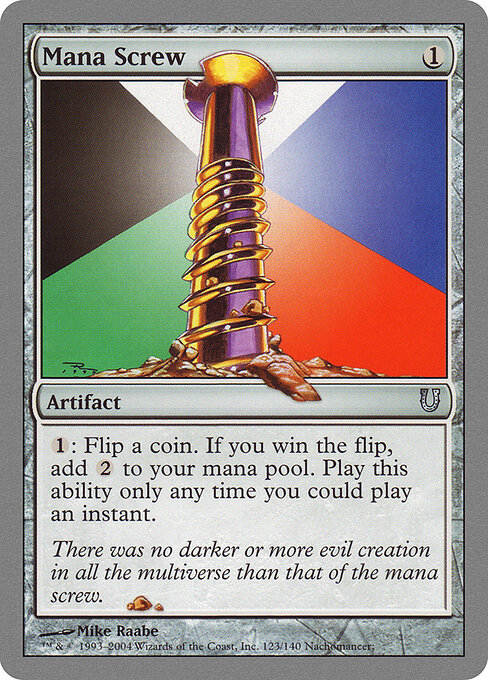 Mana Screw - Unhinged Magic card