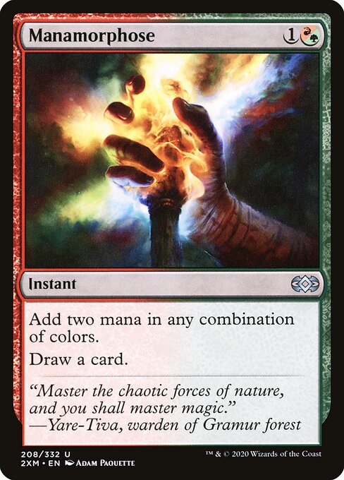 Manamorphose - Double Masters (#208) - Illustrated by Adam Paquette - Magic: The Gathering Card
