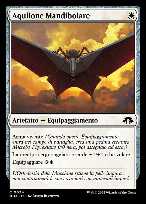 下顎のカイト (Mandibular Kite) - Modern Horizons 3 (#34) - Illustrated by Bruno Biazotto - Magic: The Gathering Card
