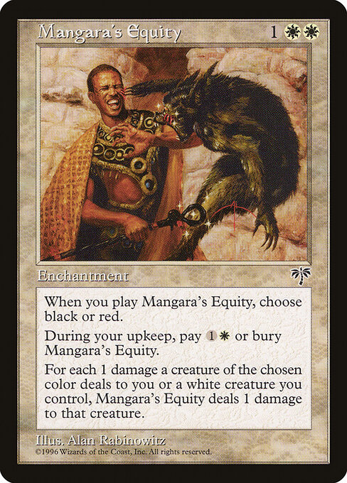 Mangara's Equity - Mirage Magic card