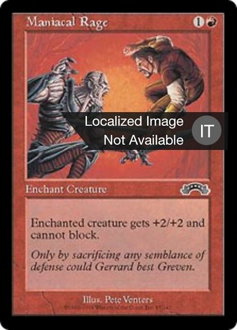 Rage démente (Maniacal Rage) - Guilds of Ravnica (#110) - Illustrated by Heonhwa - Magic: The Gathering Card