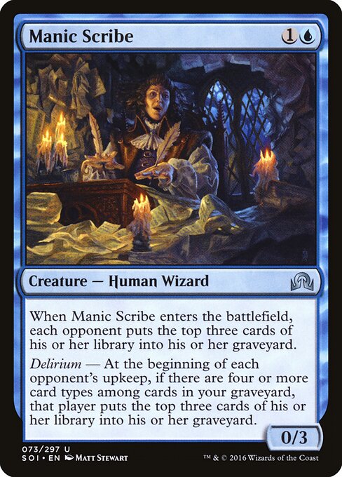 Manic Scribe - Shadows over Innistrad Magic card