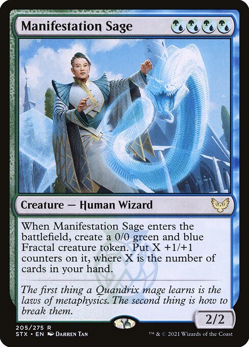 Manifestation Sage - Strixhaven: School of Mages Magic card