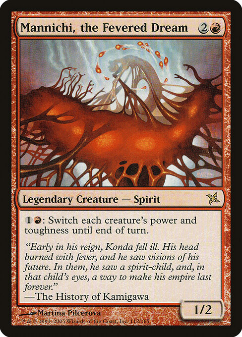 Mannichi, the Fevered Dream - Betrayers of Kamigawa Magic card