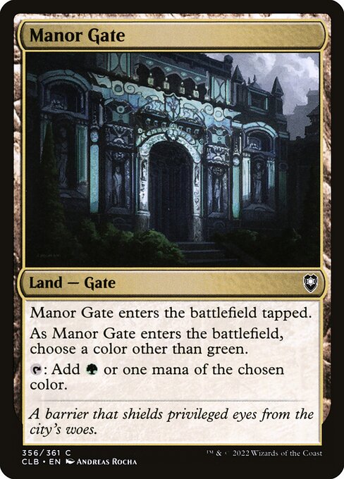 Manor Gate - Commander Legends: Battle for Baldur's Gate Magic card