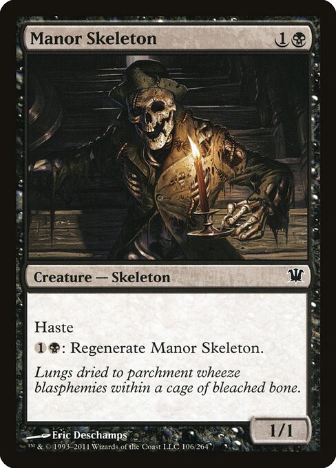 Manor Skeleton - Innistrad Magic card