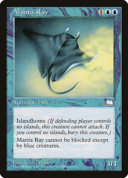 Manta Ray - Weatherlight Magic card