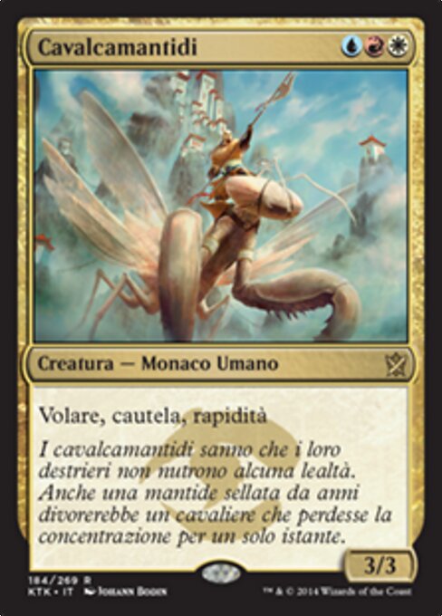 Mantis Rider - The List (#KTK-184) - Illustrated by Johann Bodin - Magic: The Gathering Card