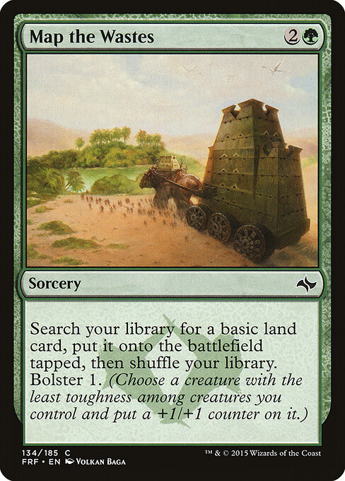 Mappare le Distese (Map the Wastes) - Fate Reforged (#134) - Illustrated by Volkan Baǵa - Magic: The Gathering Card