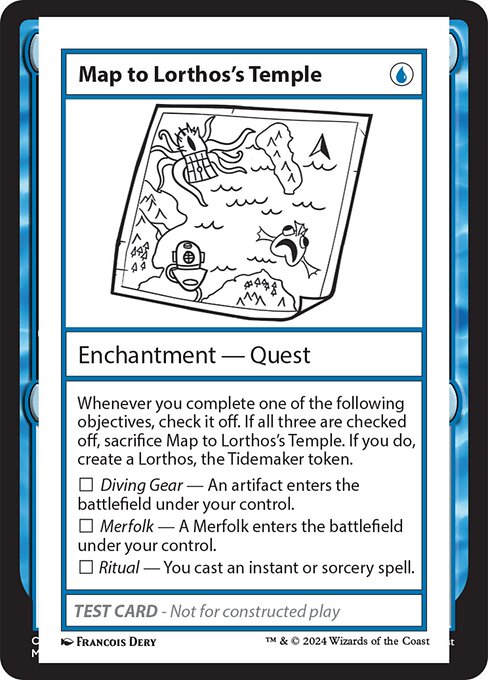 Map to Lorthos's Temple - Mystery Booster 2 (#531) - Illustrated by Francois Dery - Magic: The Gathering Card
