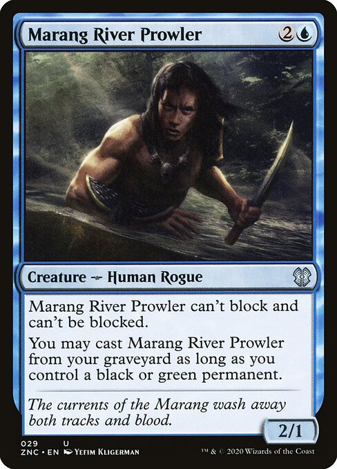 Marang River Prowler - Zendikar Rising Commander (#29) - Illustrated by Yefim Kligerman - Magic: The Gathering Card