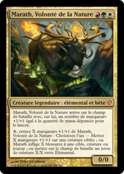荒野意志玛拉司 (Marath, Will of the Wild) - Commander Legends (#527) - Illustrated by Tyler Jacobson - Magic: The Gathering Card