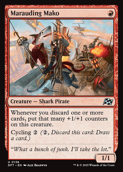 Marauding Mako - Aetherdrift Magic card