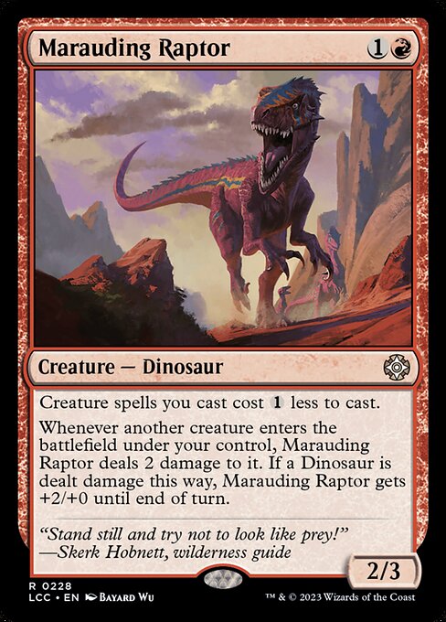 Marauding Raptor - The Lost Caverns of Ixalan Commander Magic card