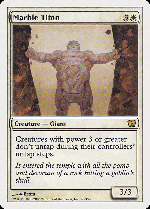 Marble Titan - Ninth Edition Magic card