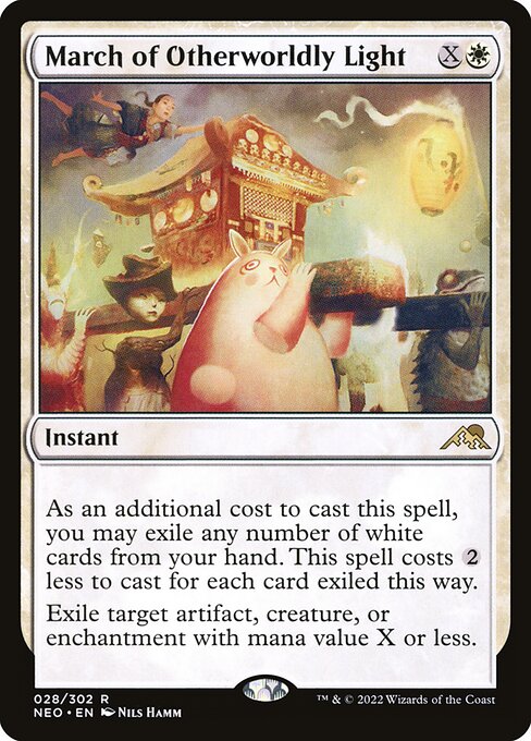 March of Otherworldly Light - Kamigawa: Neon Dynasty Magic card