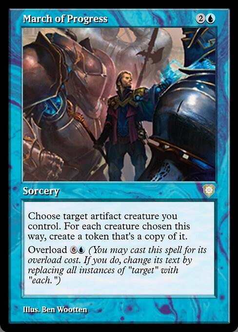 Marcia del Progresso (March of Progress) - The Brothers' War Commander (#8) - Illustrated by Ben Wootten - Magic: The Gathering Card