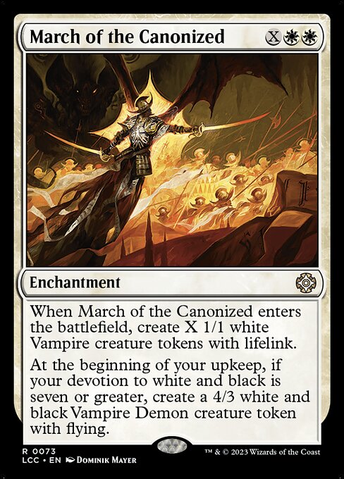 March of the Canonized - The Lost Caverns of Ixalan Commander Magic card