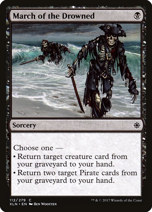 March of the Drowned - Ixalan (#112) - Illustrated by Ben Wootten - Magic: The Gathering Card