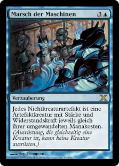 Marsch der Maschinen (March of the Machines) - Tenth Edition (#91) - Illustrated by Ben Thompson - Magic: The Gathering Card