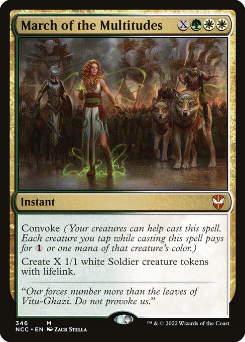 March of the Multitudes - New Capenna Commander Magic card