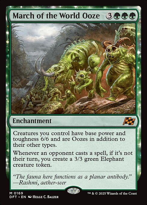 March of the World Ooze - Aetherdrift Magic card