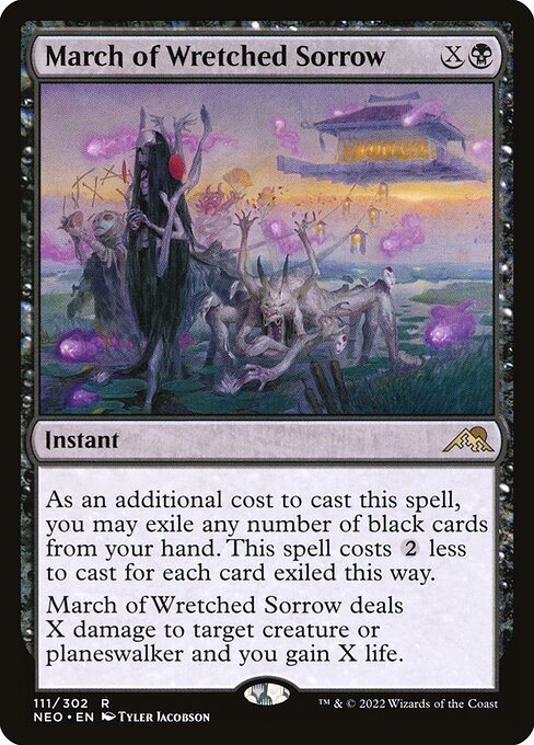 March of Wretched Sorrow - Kamigawa: Neon Dynasty Magic card