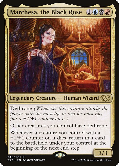 Marchesa, the Black Rose - Double Masters 2022 Magic card