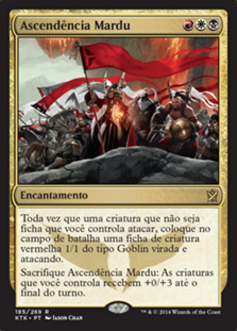 Ascendência Mardu (Mardu Ascendancy) - Khans of Tarkir (#185) - Illustrated by Jason Chan - Magic: The Gathering Card