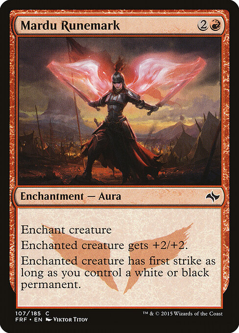Mardu Runemark - Fate Reforged Magic card