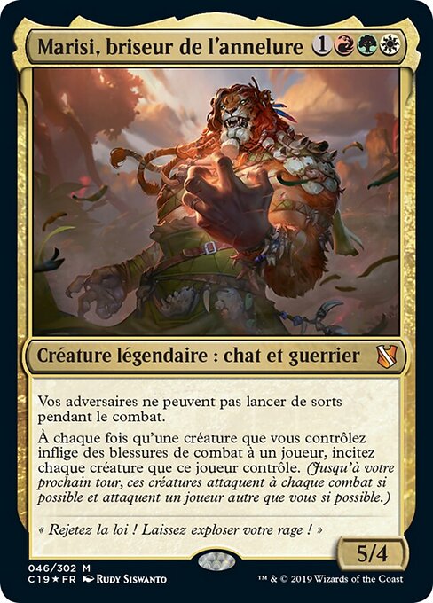 Marisi, briseur de l'annelure (Marisi, Breaker of the Coil) - Commander 2019 (#46) - Illustrated by Rudy Siswanto - Magic: The Gathering Card