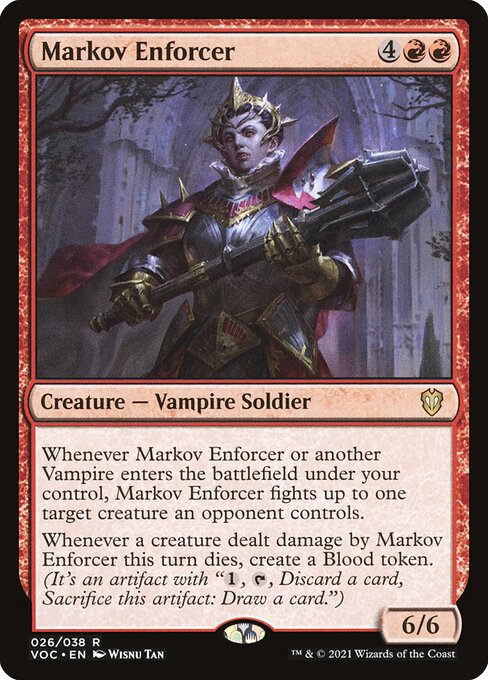 Markov Enforcer - Crimson Vow Commander Magic card