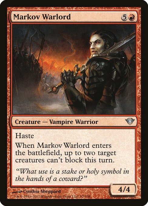 Markov Warlord - Dark Ascension Magic card