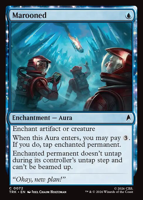 Marooned - Star Trek (#72) - Illustrated by Joel Chaim Holtzman - Magic: The Gathering Card
