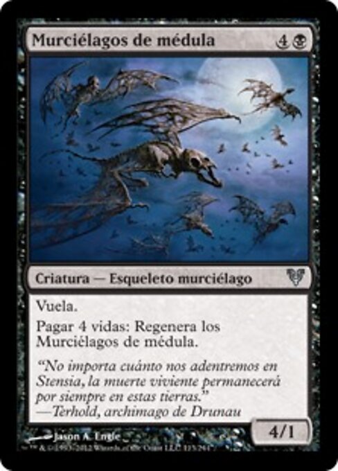 골수 박쥐 (Marrow Bats) - Avacyn Restored (#113) - Illustrated by Jason A. Engle - Magic: The Gathering Card