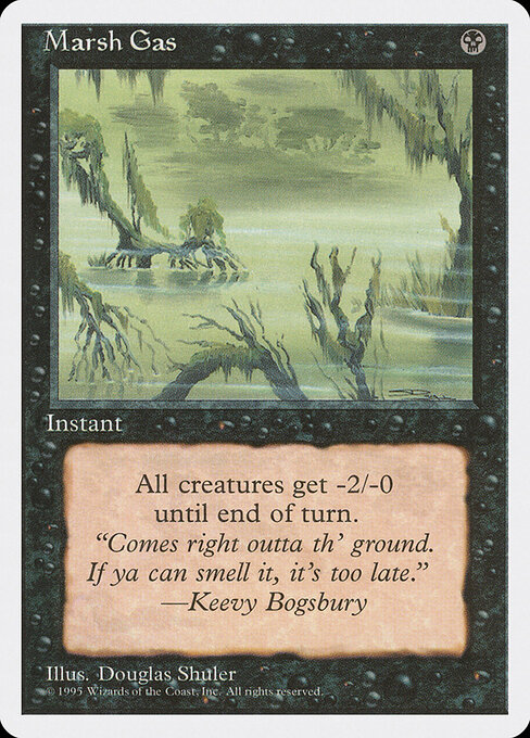 Marsh Gas - Fourth Edition Magic card