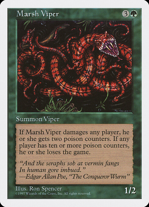 Marsh Viper - Fifth Edition Magic card