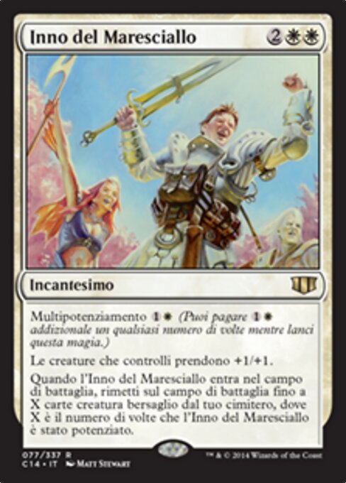 元帅赞美诗 (Marshal's Anthem) - Commander 2015 (#74) - Illustrated by Matt Stewart - Magic: The Gathering Card