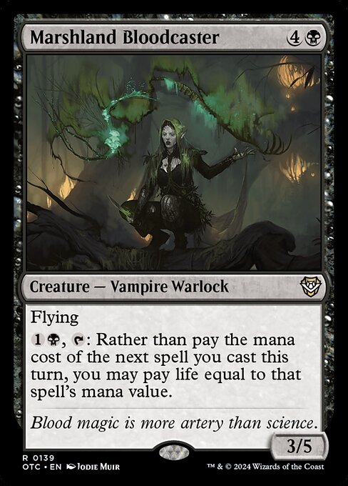 Marshland Bloodcaster - Outlaws of Thunder Junction Commander Magic card