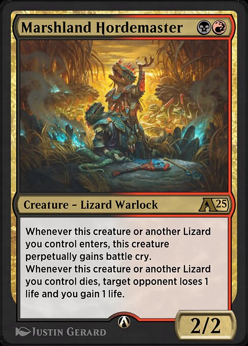 Marshland Hordemaster - Alchemy: Bloomburrow Magic card