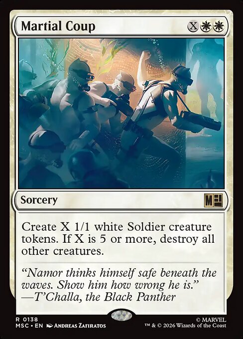 Martial Coup - Marvel Super Heroes Commander Magic card