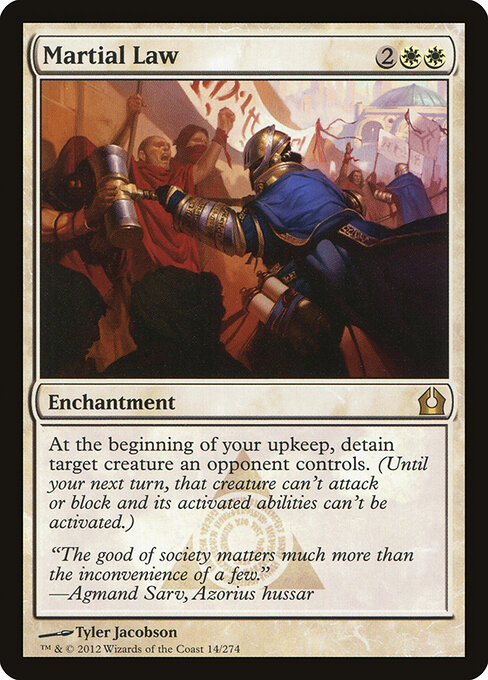 Martial Law - Return to Ravnica Magic card