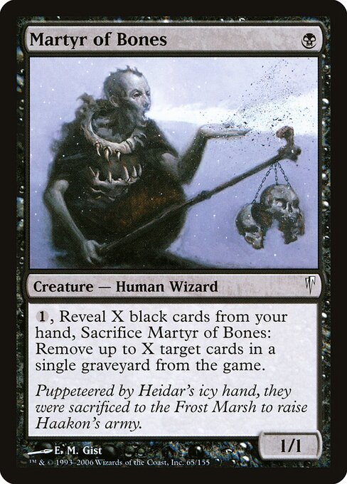 Martyr of Bones - Coldsnap Magic card