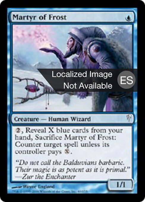 Märtyrerin des Frosts (Martyr of Frost) - Coldsnap (#40) - Illustrated by Wayne England - Magic: The Gathering Card