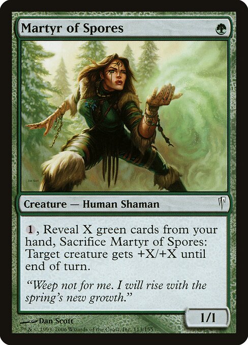Martyr of Spores - Coldsnap Magic card