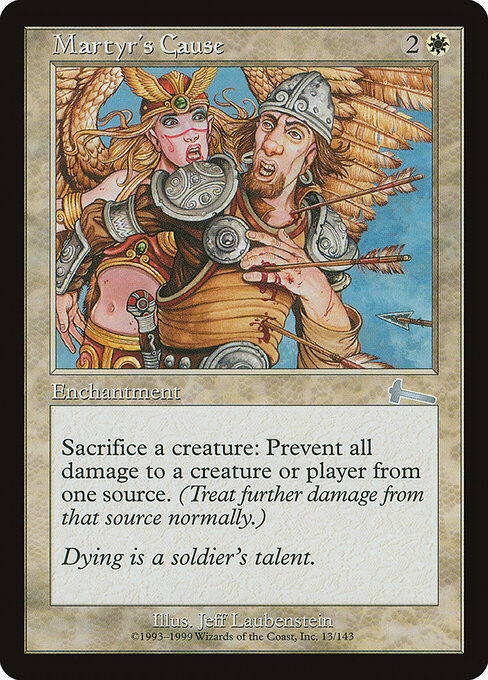 Martyr's Cause - Urza's Legacy Magic card