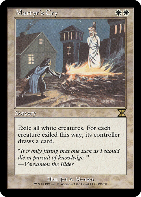 Martyr's Cry - Masters Edition IV Magic card