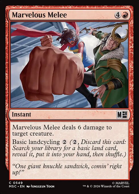 Marvelous Melee - Marvel Super Heroes Commander Magic card